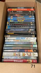 Box Of 32 Miscellaneous DVDs