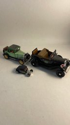 Three Diecast Ford Cars Lot