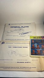 Star Trek Blueprint Lot And Bonus Stickers