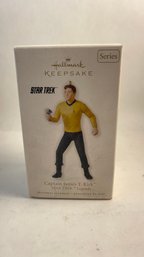 Unopened 2010 Hallmark Keepsake Ornament Captain James T Kirk Star Trek Legends