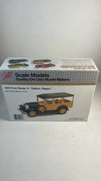 VINTAGE SCALE MODEL DIE CAST CAR 1928 MODEL A 'STATION WAGON' 1/25