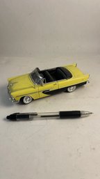 1956 Plymouth Belvedere Convertible Model Car. 'Fabulous Fifties'  Yellow/Black 1:32