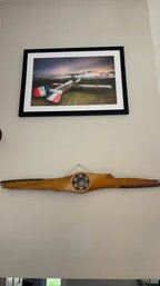 Large Framed Art Nieuport 17 Biplane Lined Up For An Evening Flight.