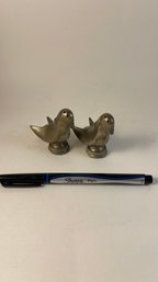 Pewter Birds - Salt And Pepper Shaker Set