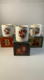 The Borden Co. 3 RARE Elmer, Beauregard & Elsie Cow Mugs With Boxes 1950