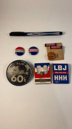 Vintage Political Pins And Matches