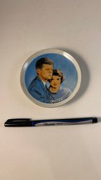 President And Mrs John F Kennedy Ceramic Round Collector Dish