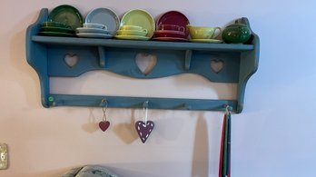 Primitive Heart Cut-out Shelf