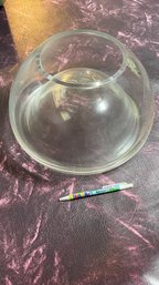 Poland Glass Concave Convex Double Wall Reversible Flower Vase Bowl