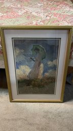 Framed Claude Monet Lady With A Parasol