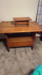 Antique Pine Hutch Table/Bench Seat