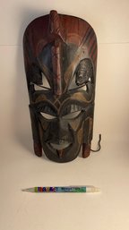 Carved Wooden African Tribal Mask