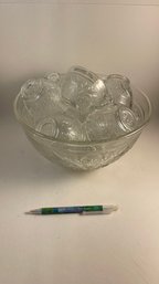 Punchbowl And Glasses Set