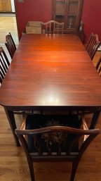 Mahogany Extending Dining Table With Leaf