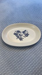 PFALTZGRAFF YORKTOWNE 12' Oval Steak Serving Platter, Blue Floral USA