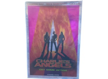 Vintage ORIGINAL Charlies Angels Mylar Movie Poster