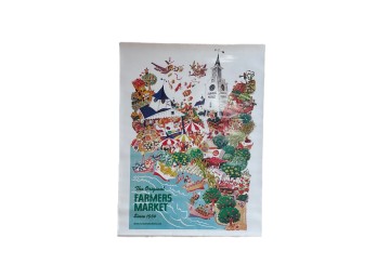 Vintage The Original Farmers Market Poster (a)