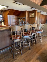 Set Of 4 Vintage Barstools