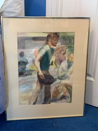 Vintage Framed Art By Artist Jacquie Flood