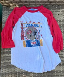 Vintage 1980s San Francisco 49ers Long Sleeve Tshirt