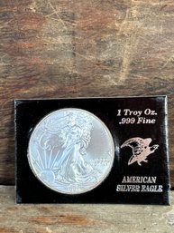 1998 Uncirculated American Silver Eagle Dollar 1 Troy Oz .999 Fine Silver Coin