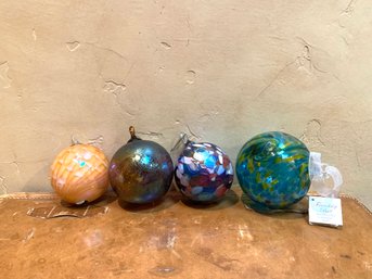 Lot Of Handblown Art Glass Ornaments