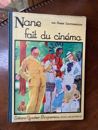 Vintage 1935 French Children's Book - Nane Fait Du Cinema