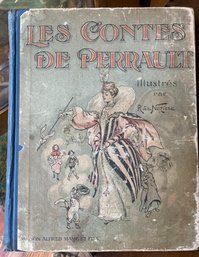 Vintage 1930's  French Childrens Book  - Les Contes De Perrault