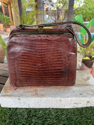 Vintage 1940s Reptile Purse