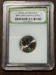 2012-P JEFFERSON 5c BRILLIANT UNCIRCULATED