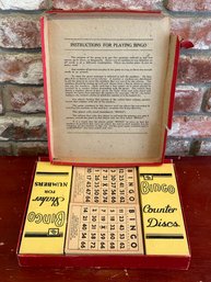 Vintage 1940s Bingo Set By Pressmans Popular Playthings