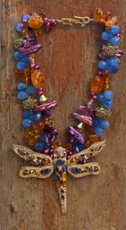 Jeweled Butterfly Necklace