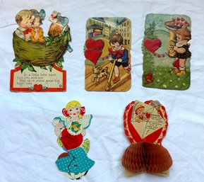 Lot Of Vintage Valentines Ephemera (B)