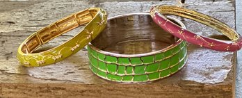 Vintage Colorful Enamel Bracelets