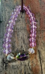 Vintage Crystal Lavender Bracelet
