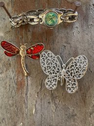 Vintage Butterfly Jewelry Lot
