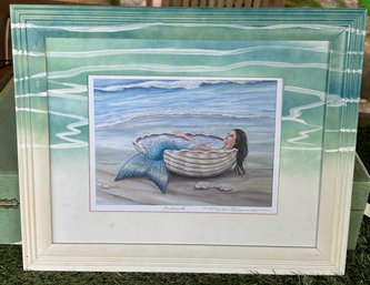 Mermaid Framed Art By Mishell Swartwout