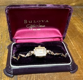 Vintage Bulova Watch In Box