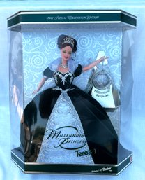 ( B190) 1999 Barbie Collectibles - MILLENNIUM PRINCESS BARBIE TERESA Doll Friend Of Barbie 25504