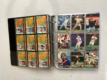 1991 TOPPS Stadium Cards Binder Of Baseball Cards