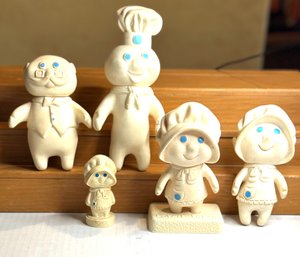 Lot Of 1970s Pillsbury Plastic Figurine Lot