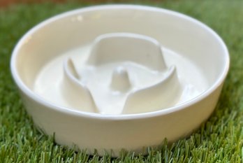 Ceramic Slow Feeder Dog Bowl