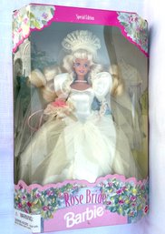 ( B114) 1996 Special Edition ROSE BRIDE Barbie Doll 15987