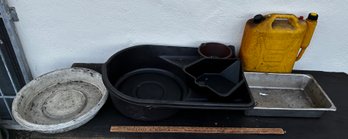 Lot 6x Drip Pans, Storage