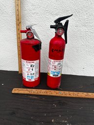 2 Vintage Fire Extinguishers