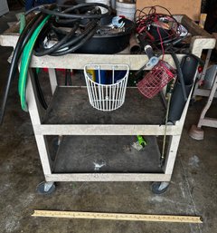 Cart And Lot Of Open End Wrenches