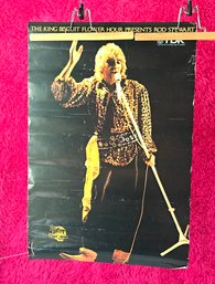 Vintage 1979 Rod Stewart King Biscuit Flower Hour TDK Promotional Poster