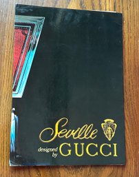 Vintage 1979 GUCCI Cadillac Seville Car Brochure