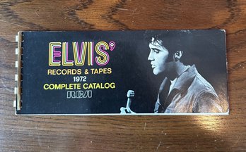 Vintage 1972 Elvis Presley Records & Tapes Complete Catalog RCA