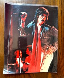 Vintage MICK JAGGER Color Photograph